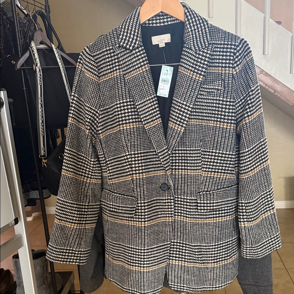 Loft petite 12p Plaid Women's Blazer